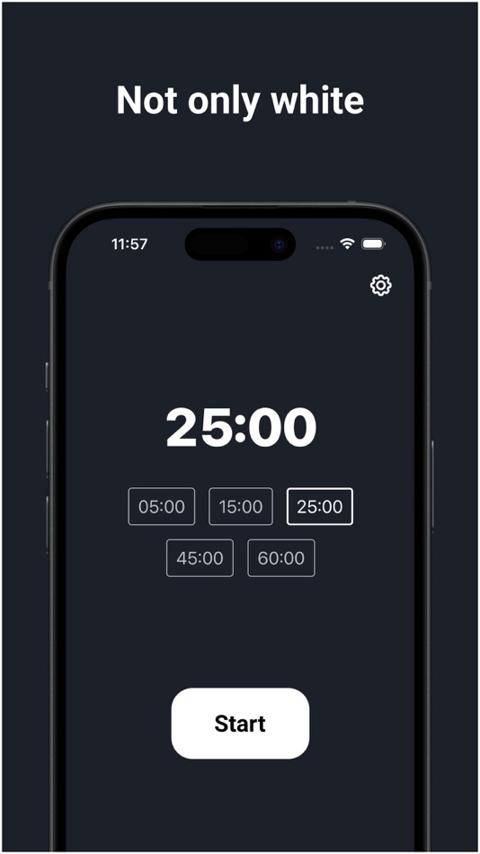 #5. WhiteFocus: timer & pomodoro (iOS) 由: Sergey Rozhkov