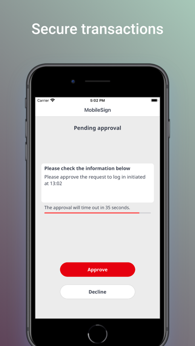 ProCredit MobileSign Screenshot