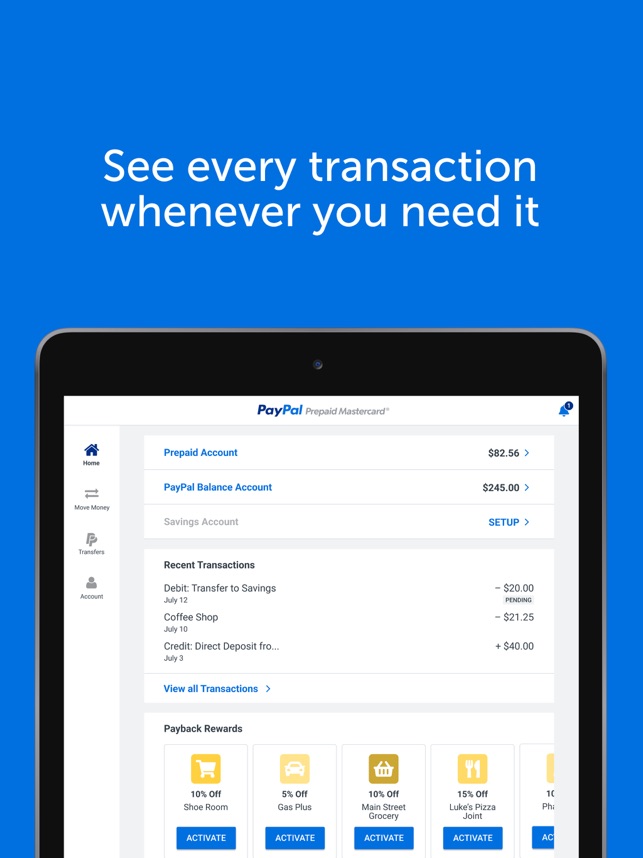 PayPal Prepaid on the App Store
