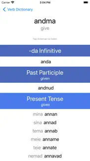 estonian verb blitz iphone screenshot 3