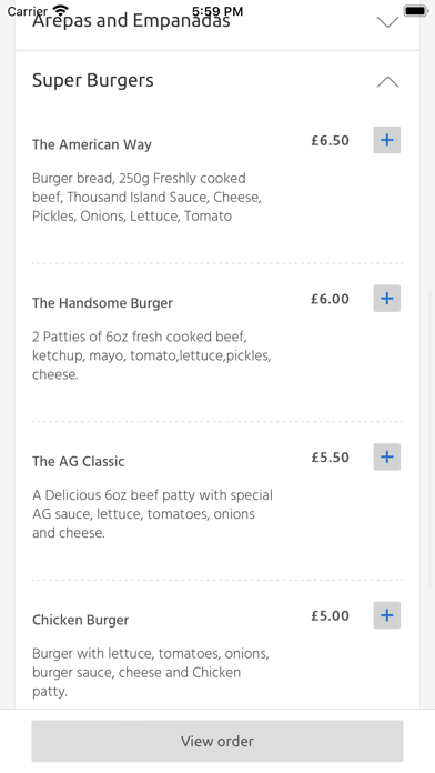 AREPAS AGLAES, London Screenshot