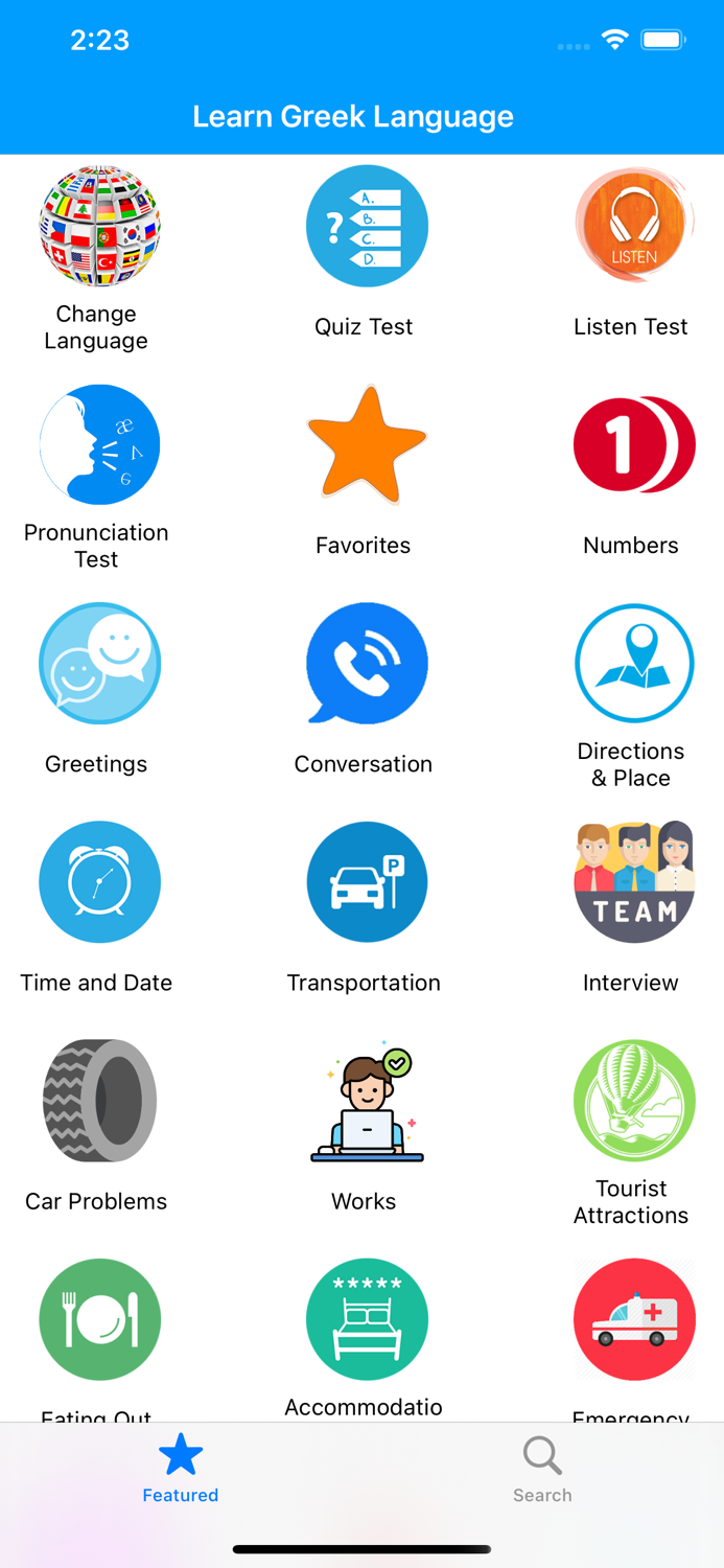Learn Greek Language Offline