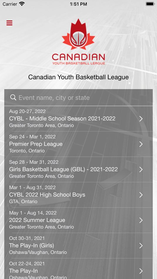 Canadian Youth Basketball - 5.10.2 - (iOS)