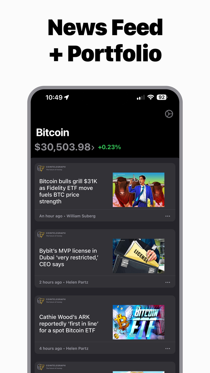 Bitcoin App for iPhone