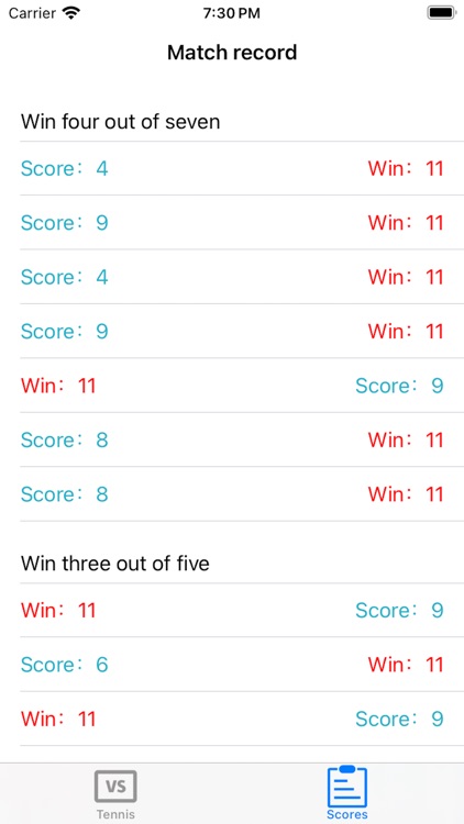 CarrotTableTennisScoring