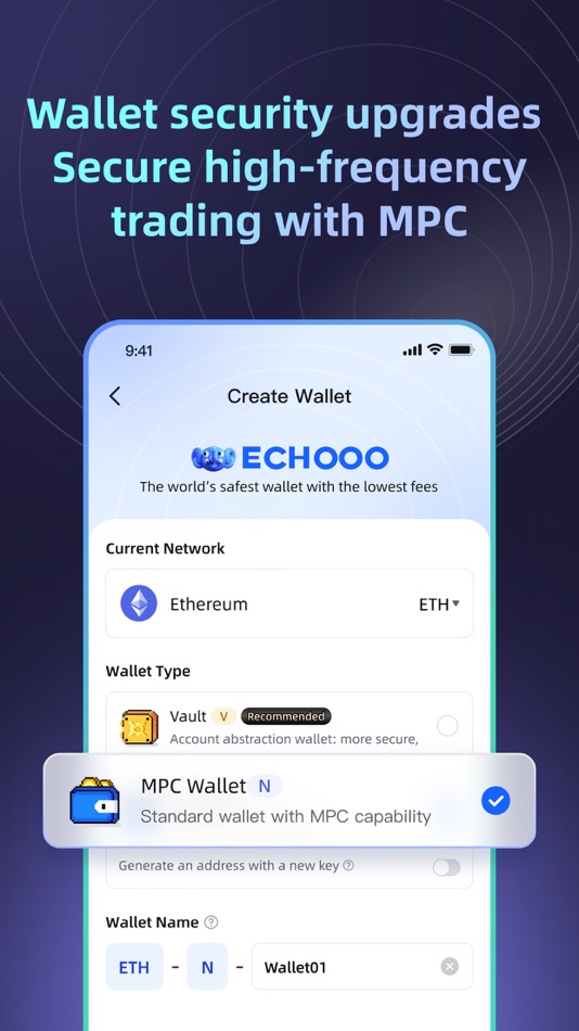 #6. Echooo : Crypto AA Wallet&DeFi (iOS) 由: Echooo Labs Pte Ltd