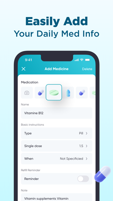 Pill Box ◐ Medication Reminderのおすすめ画像3