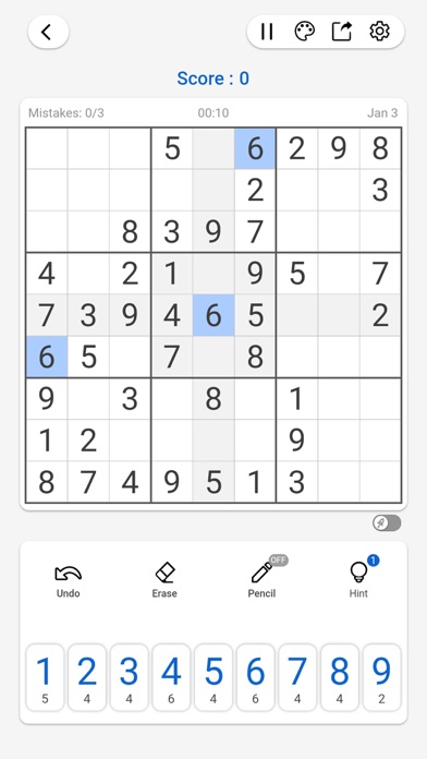 Sudoku - Number Brain Gamesのおすすめ画像5