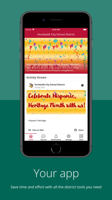Humboldt City School District app screenshot