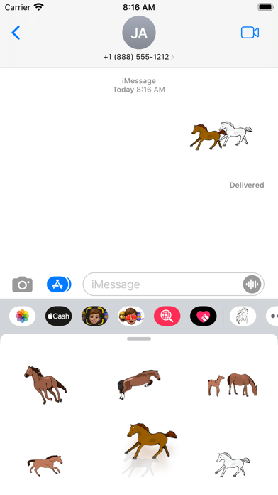 Sticker horse Screenshot