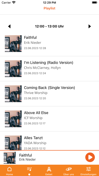 ICF Radio Player Screenshot