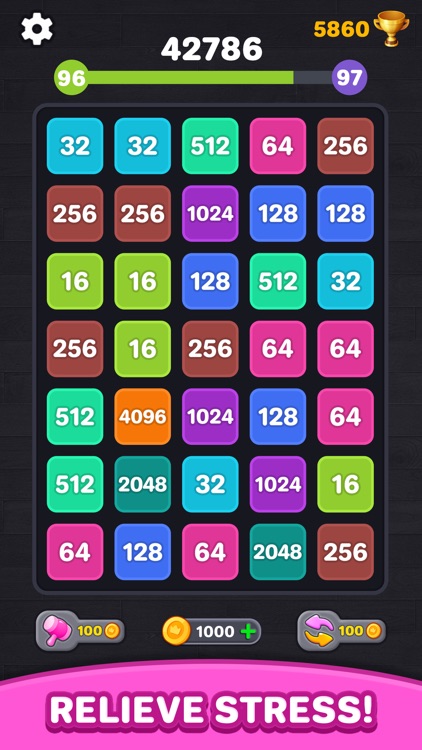 2248 number puzzle: merge game