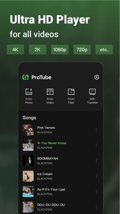 Music Player& Videos- Protube Screenshot