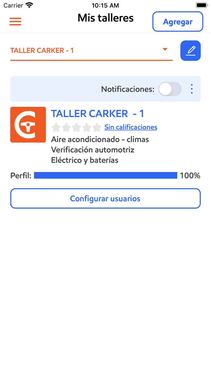 CarKer para Talleres