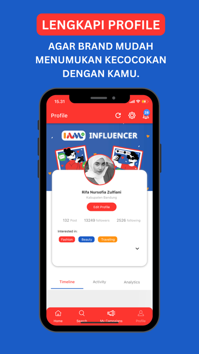 IAM Influencer Screenshot