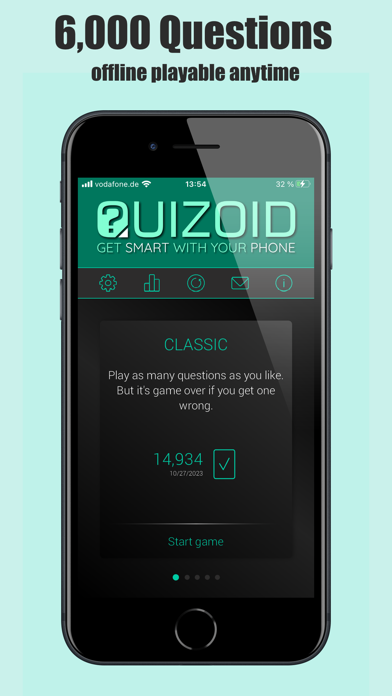 Quizoid: Offline Trivia Quiz Screenshot