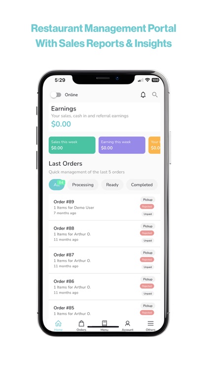 MyMenus Online - Kitchen App