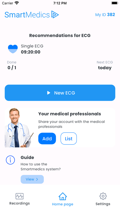 SmartMedicsECG Screenshot