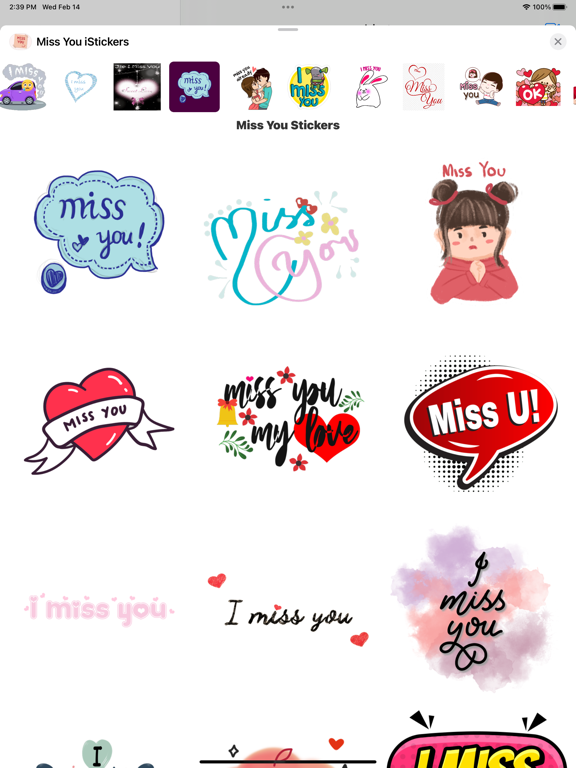 Screenshot #5 pour Miss You iStickers