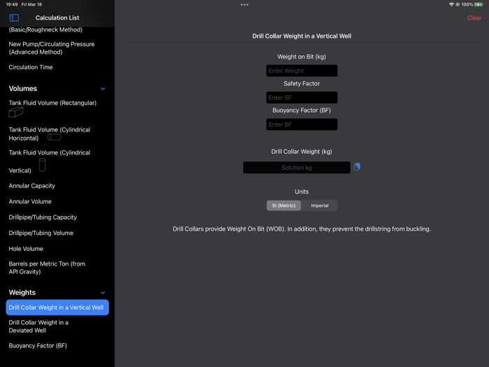 Petroleum Field Calculator