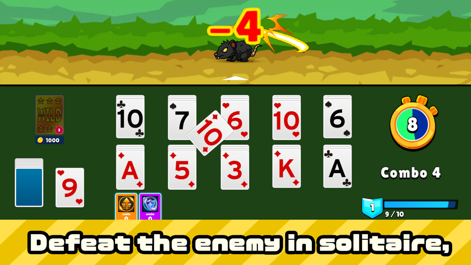 #1. Solitaire dungeon : Roguelike (iOS) Podle: Taira Hirasawa