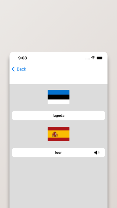 Diccionario Estonio-Español Screenshot