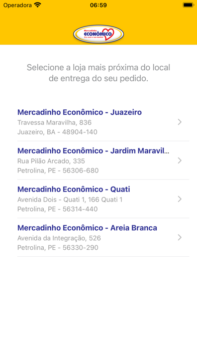 Mercadinho Econômico Screenshot