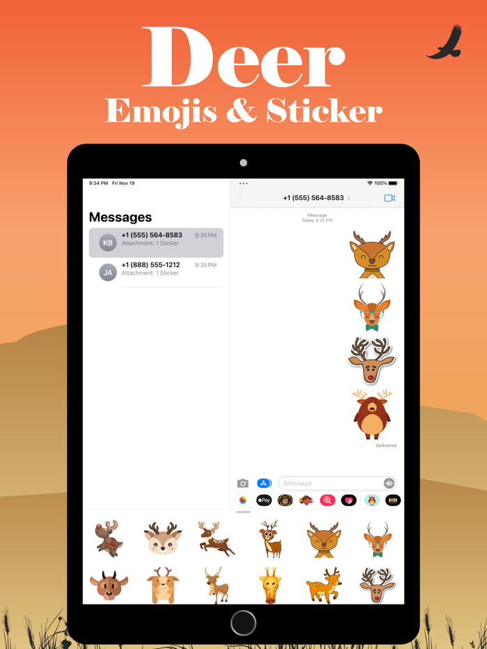 Deer Emoji Stickers