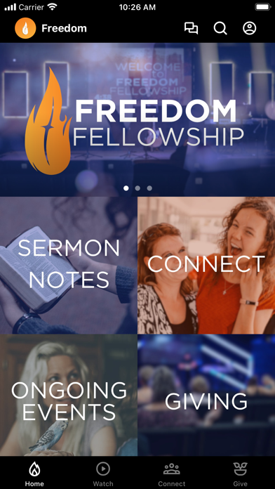 Freedom Fellowship App Screenshot