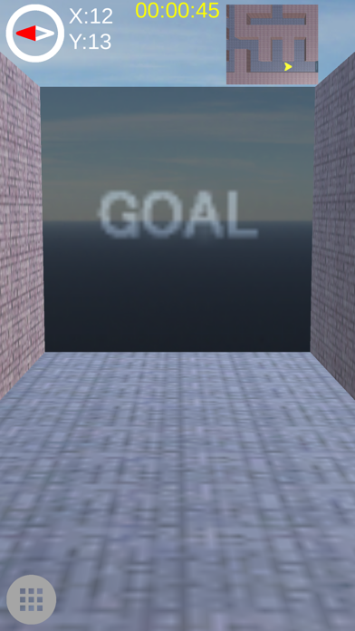 3D Maze of brick walls Screenshot