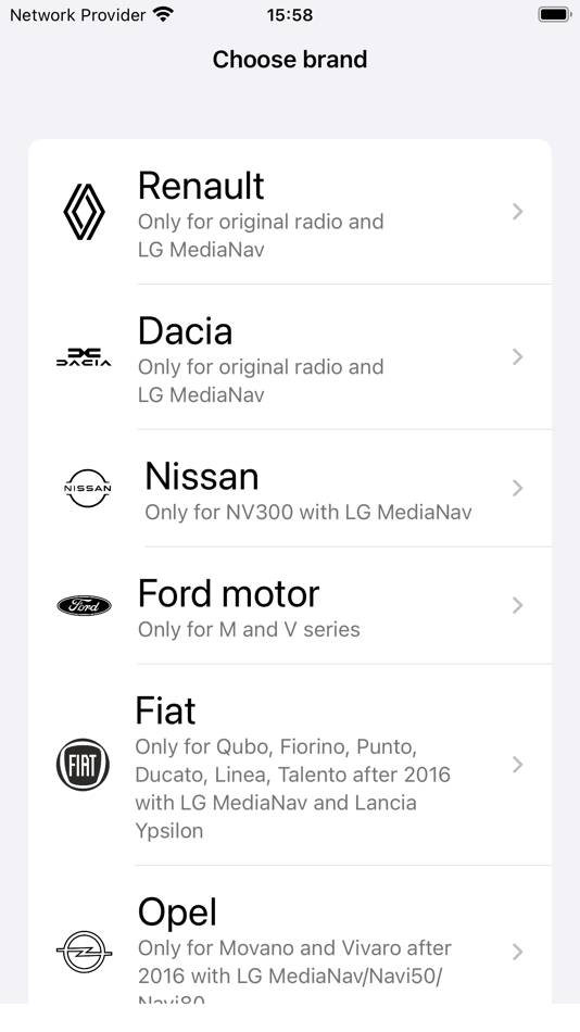 #1. Radio code for Renault Dacia (iOS) 由: Catalin Florescu