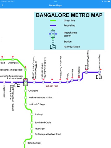 Bengaluru Metro Route Map Fareのおすすめ画像2