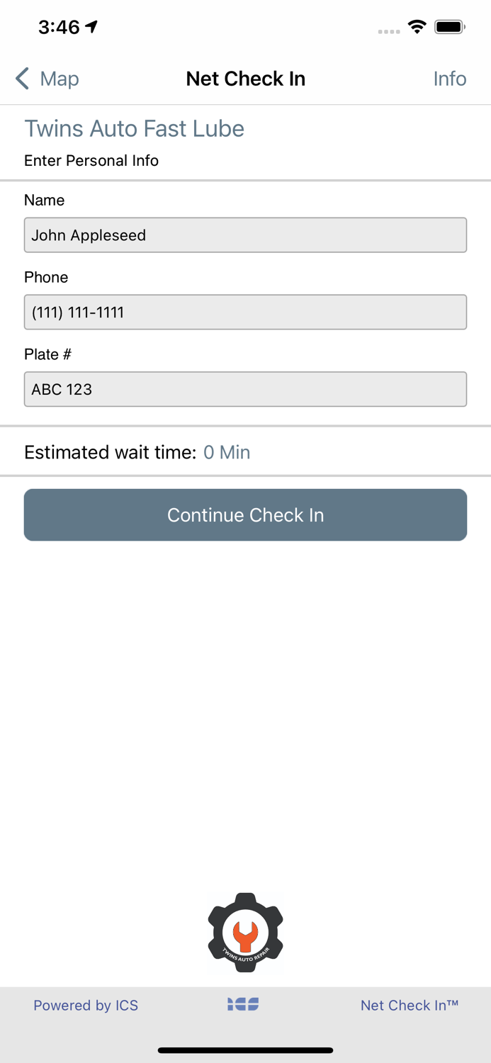 Twins Auto Fast Lube Check In