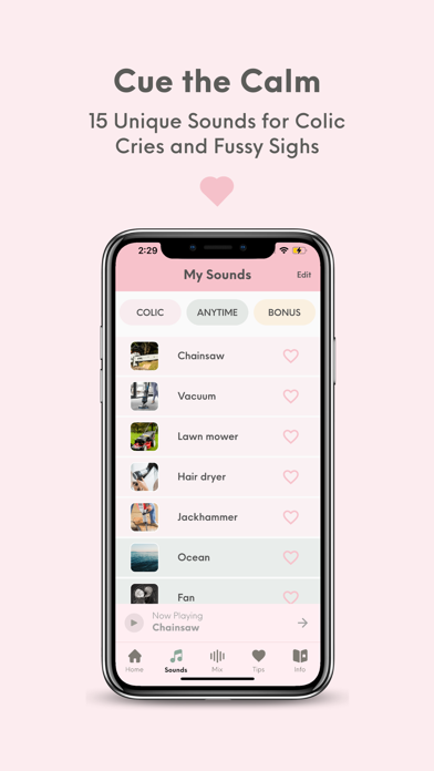ByeByeCry iPhone screenshot 1 - Music app