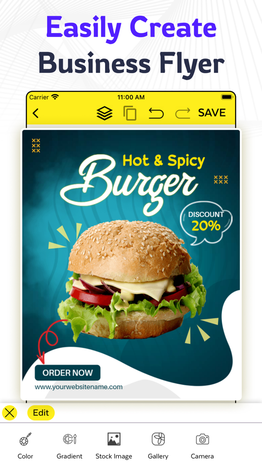 #3. Graphic Design & Flyer Maker (iOS) 由: jinal alagiya