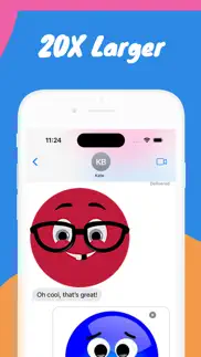 big emojis - funny stickers iphone screenshot 4