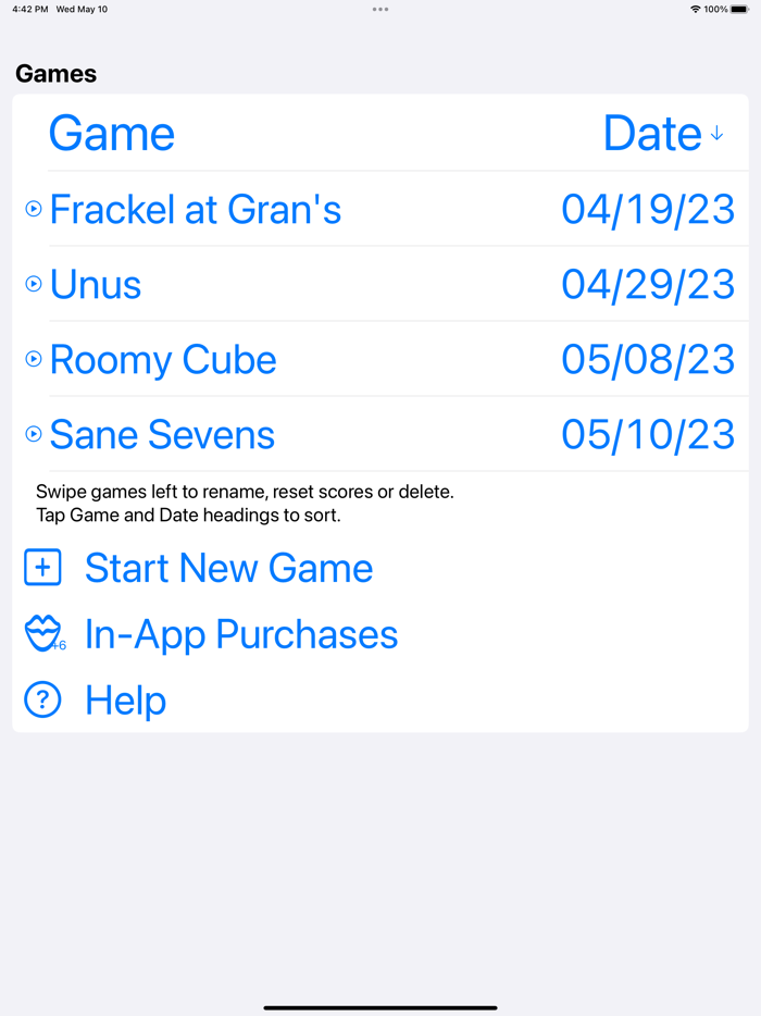 Talking Score Keeper