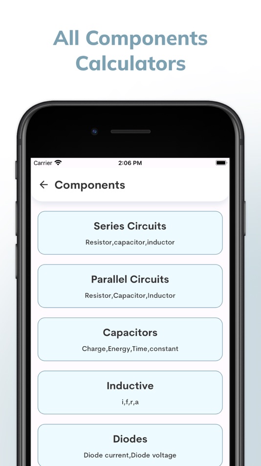 #5. Electronics Toolkit calc (iOS) By: Kantaben Gorasiya