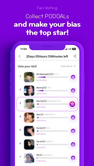 PODOAL: Idol Voting & Fanbase Screenshot