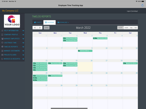Screenshot #5 pour Employee Time Tracking App