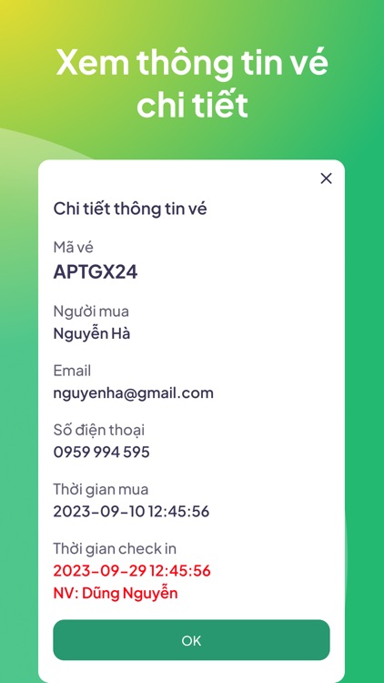 Ve vé Staff - Quản lý dễ dàng! screenshot-3