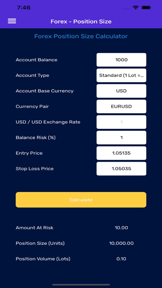 #7. STS Position Size Calculator (macOS) Podle: Smart Trading Software ltd