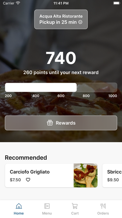 Screenshot #1 pour Acqua Alta Ristorante