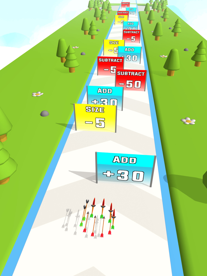 Merge Arrow Game Run and Fight