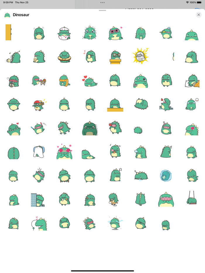 Dinosaur Emoji Animated