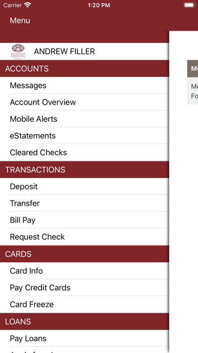 Education Personnel FCU Mobile Screenshot
