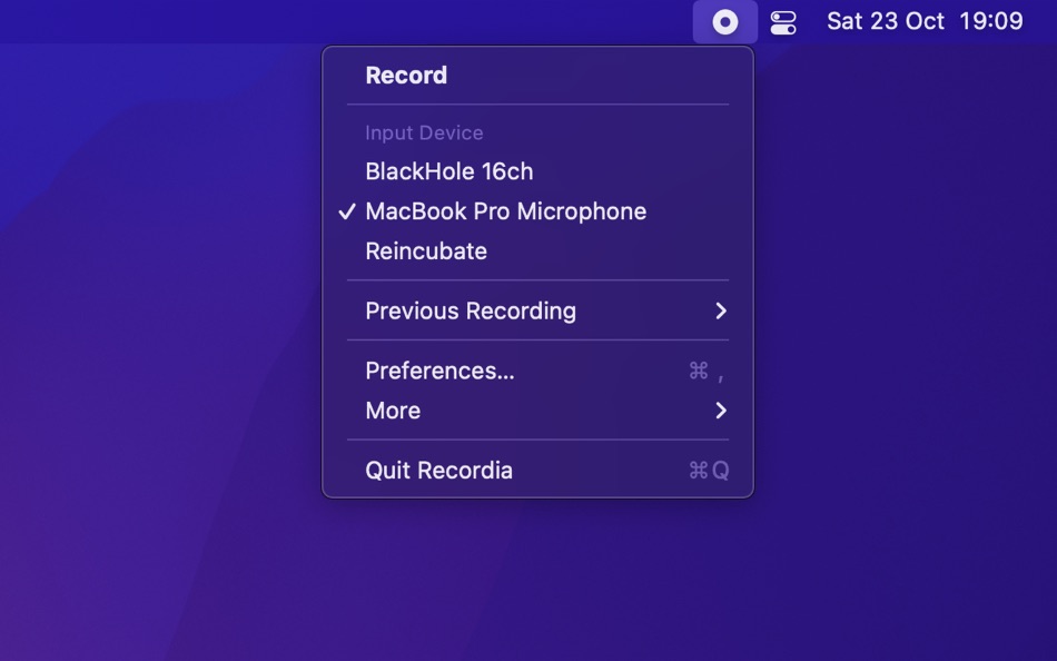 #1. Recordia (macOS) 来自: Sindre Sorhus
