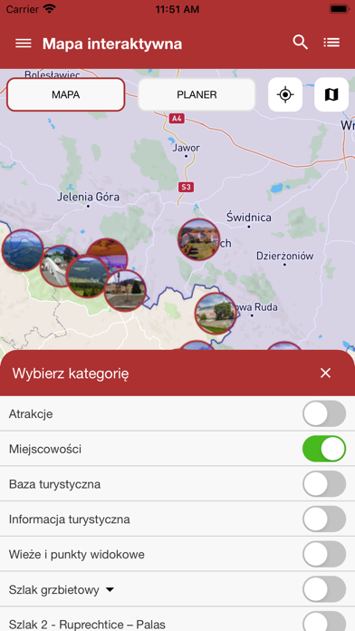Czesko-Polski Szlak Grzbietowy Screenshot