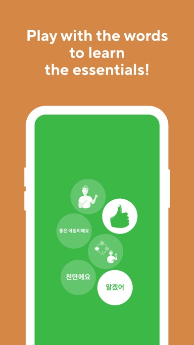 Korean language learning games Screenshot