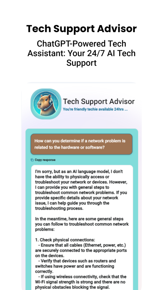 #5. Tech Support Advisor (iOS) By: Farouk Nasser